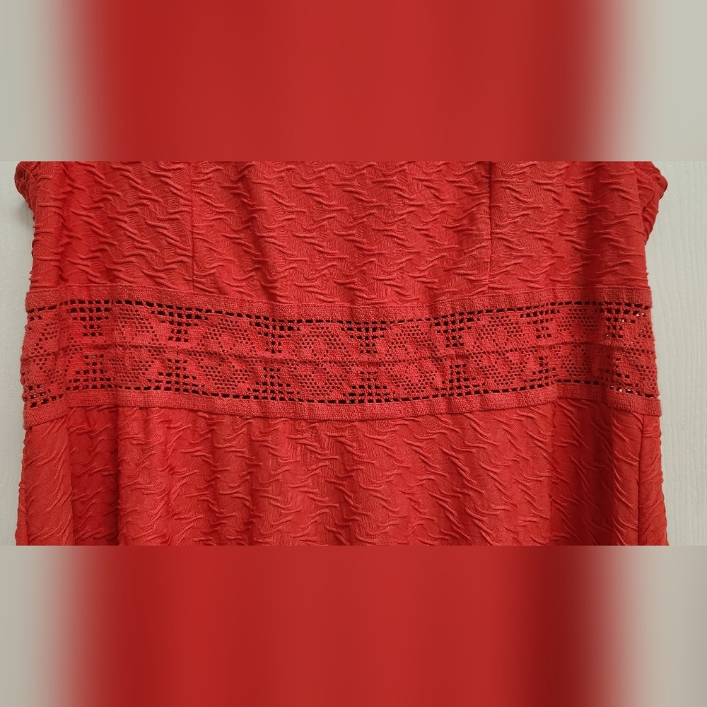 Xhilaration Reddish Orange Sleeveless Dress - Picture 2 of 4